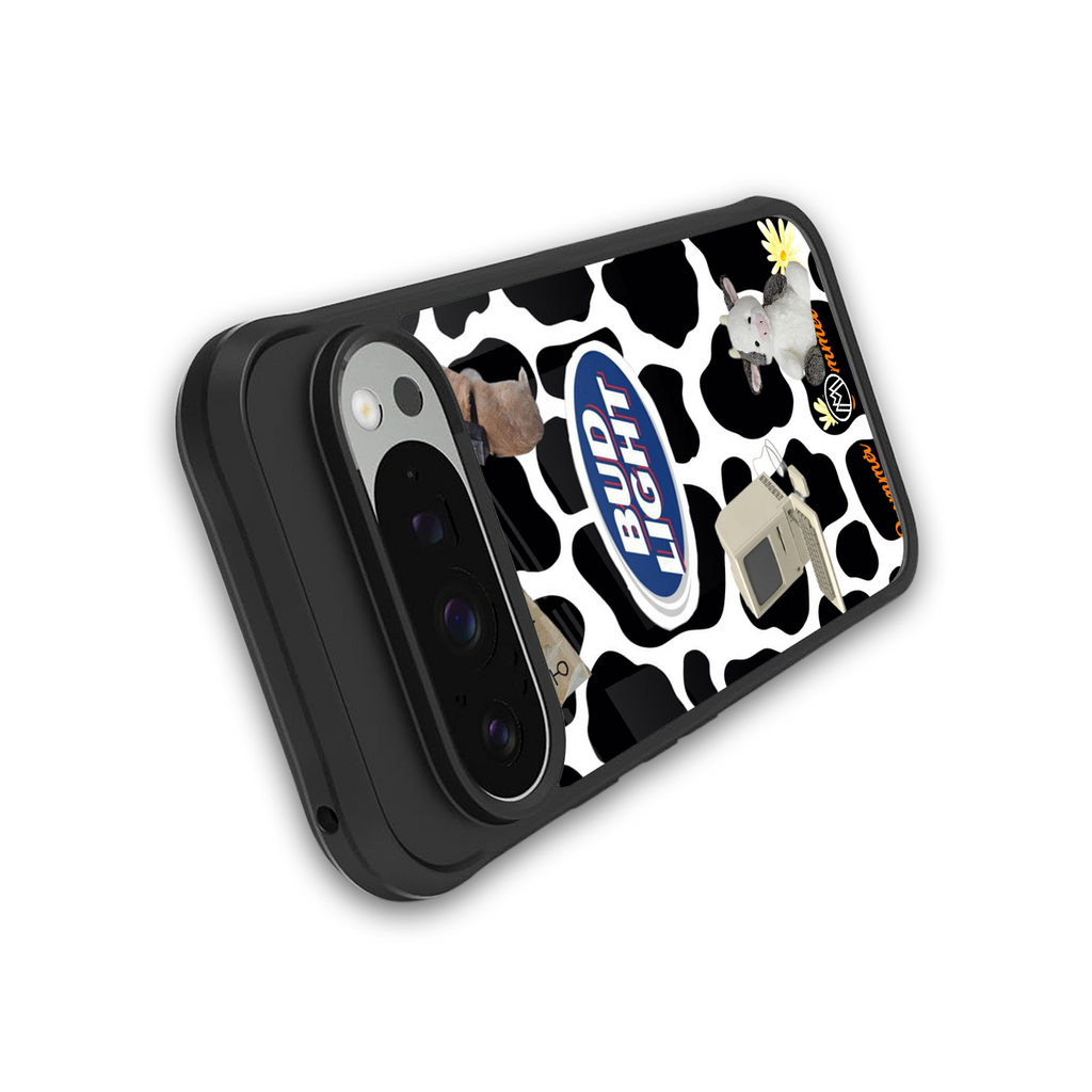 moo moo summer vibes back phone cover | glass case for google pixel 9 pro xl