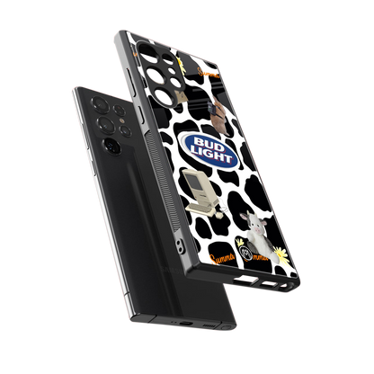 moo moo summer vibes back phone cover | glass case for samsung galaxy s24 ultra