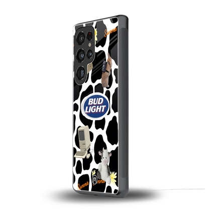 moo moo summer vibes back phone cover | glass case for samsung galaxy s25 ultra
