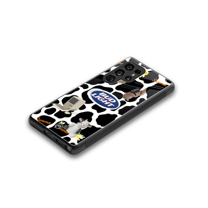 moo moo summer vibes back phone cover | glass case for samsung galaxy s25 ultra