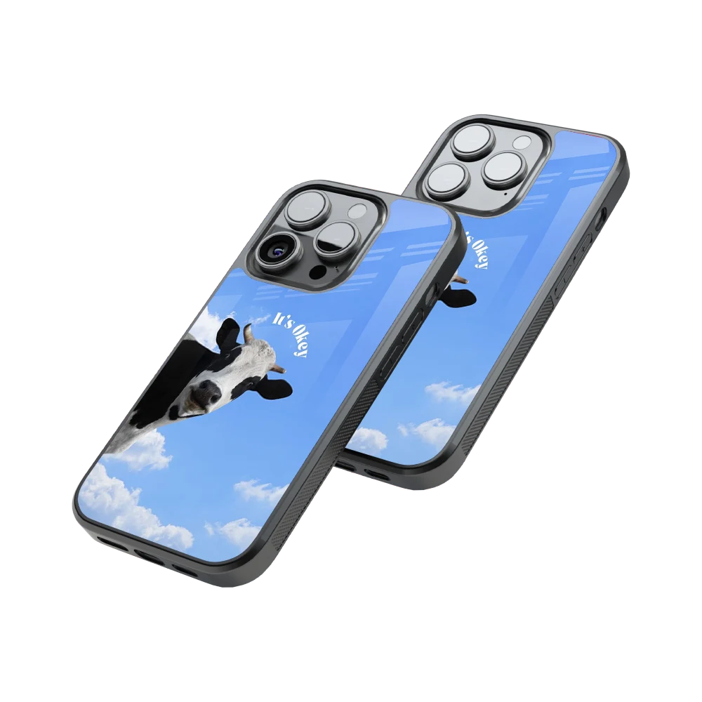 Protective Glass Back Phone Case Compatible with iPhone, Samsung, OnePlus, Pixel & More