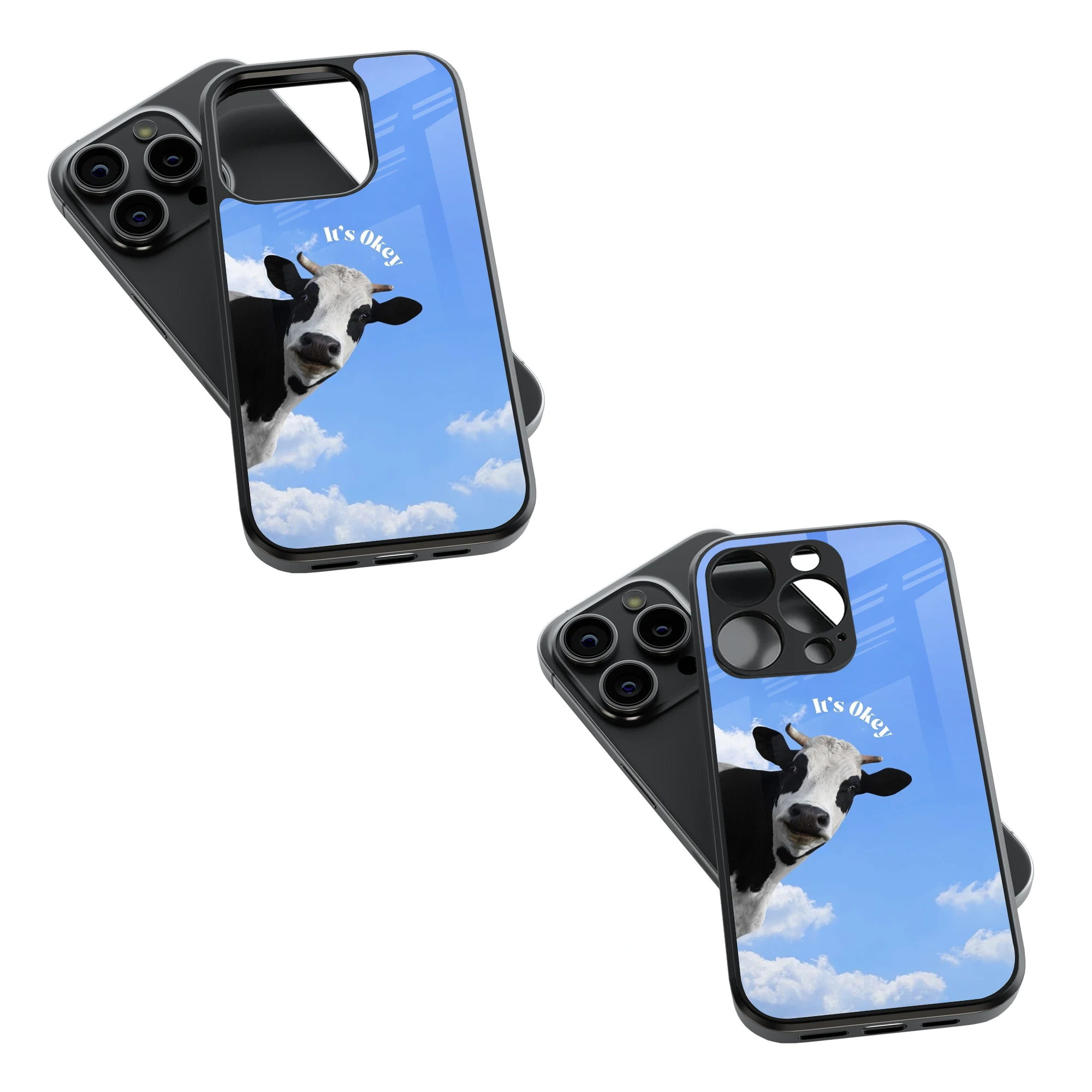 Trendy Glass Back Mobile Case for iPhone, Samsung, Redmi, OnePlus, Google Pixel, Motorola