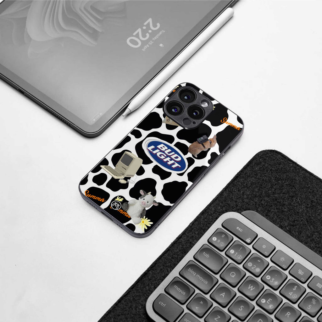 moo moo summer vibes back phone cover | glass case for nothing phone 2