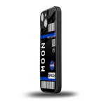 moon boarding pass back phone cover | glass case for iphone 13 mini