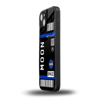 moon boarding pass back phone cover | glass case for iphone 14 plus