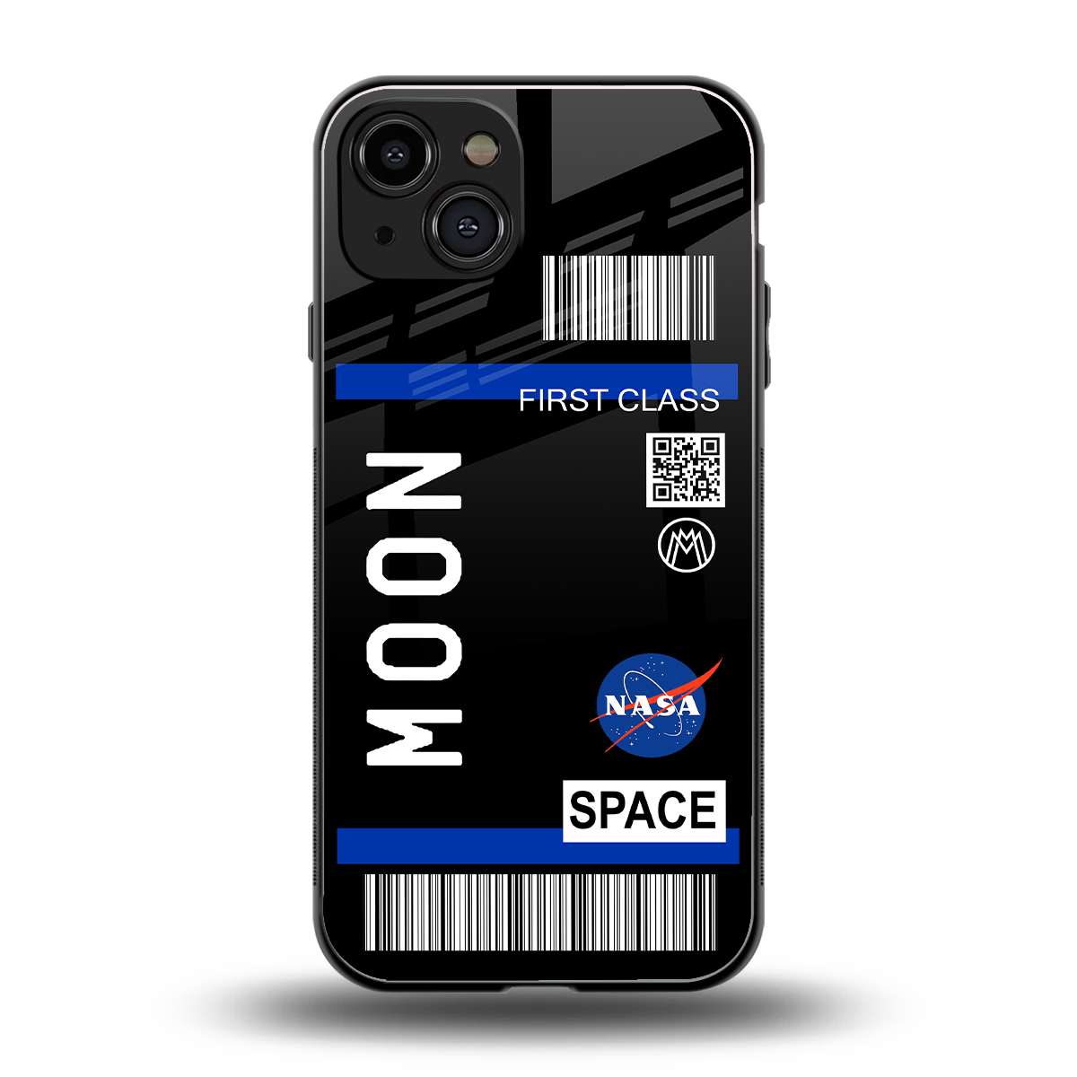 moon boarding pass back phone cover | glass case for iphone 14