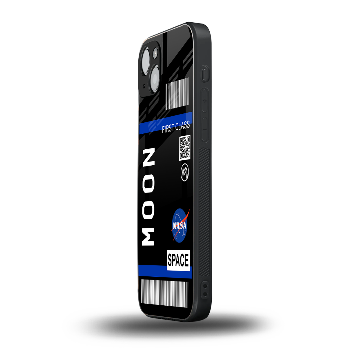 moon boarding pass back phone cover | glass case for iphone 15