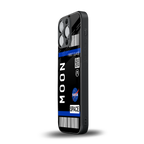 moon boarding pass back phone cover | glass case for iphone 16 pro