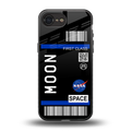 moon boarding pass back phone cover | glass case for iphone 16e