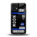 moon boarding pass back phone cover | glass case for nothing phone 1