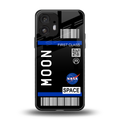 moon boarding pass back phone cover | glass case for nothing phone 2
