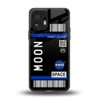 moon boarding pass back phone cover | glass case for nothing phone 2