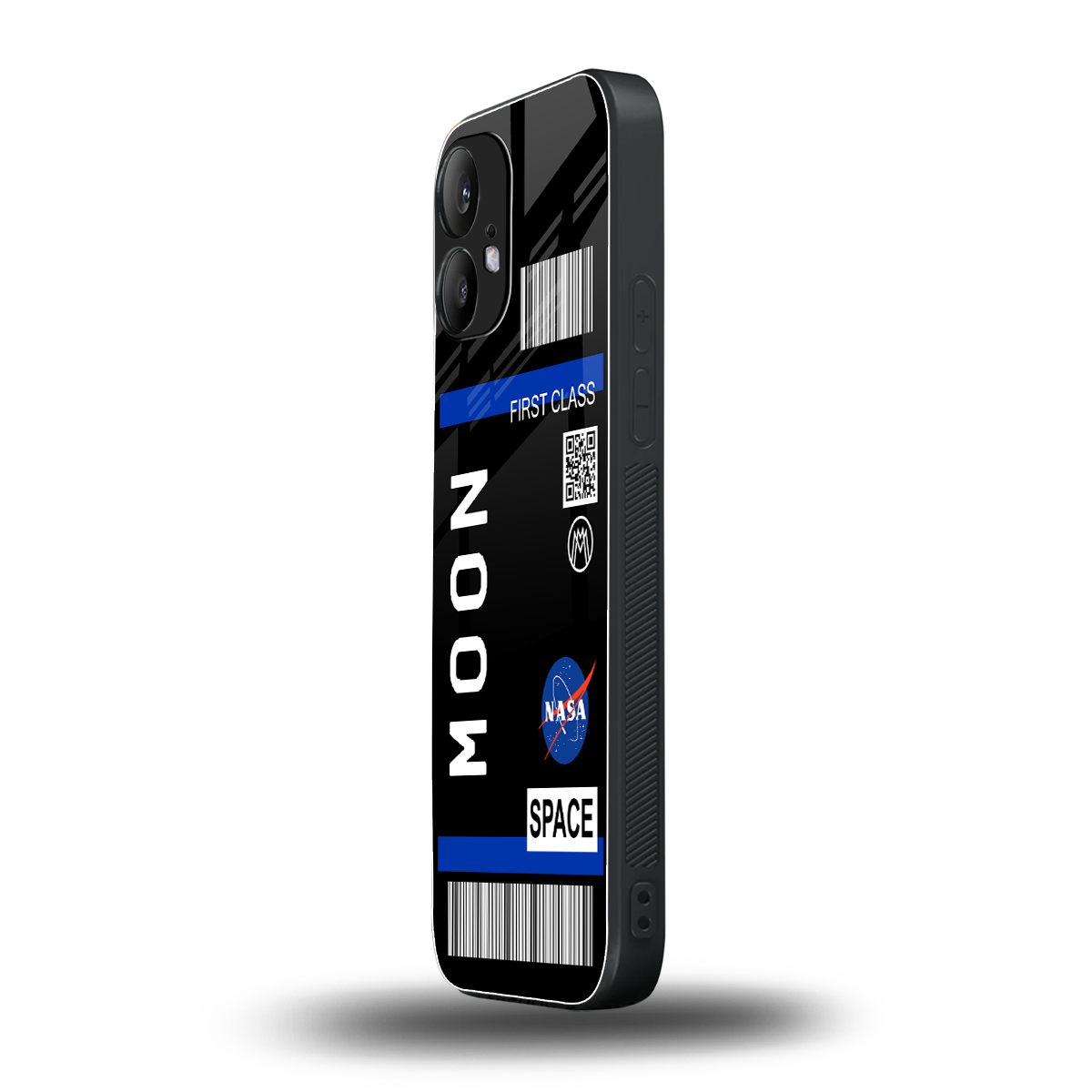 moon boarding pass back phone cover | glass case for nothing phone 2