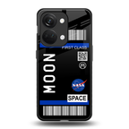 moon boarding pass back phone cover | glass case for oneplus nord 3