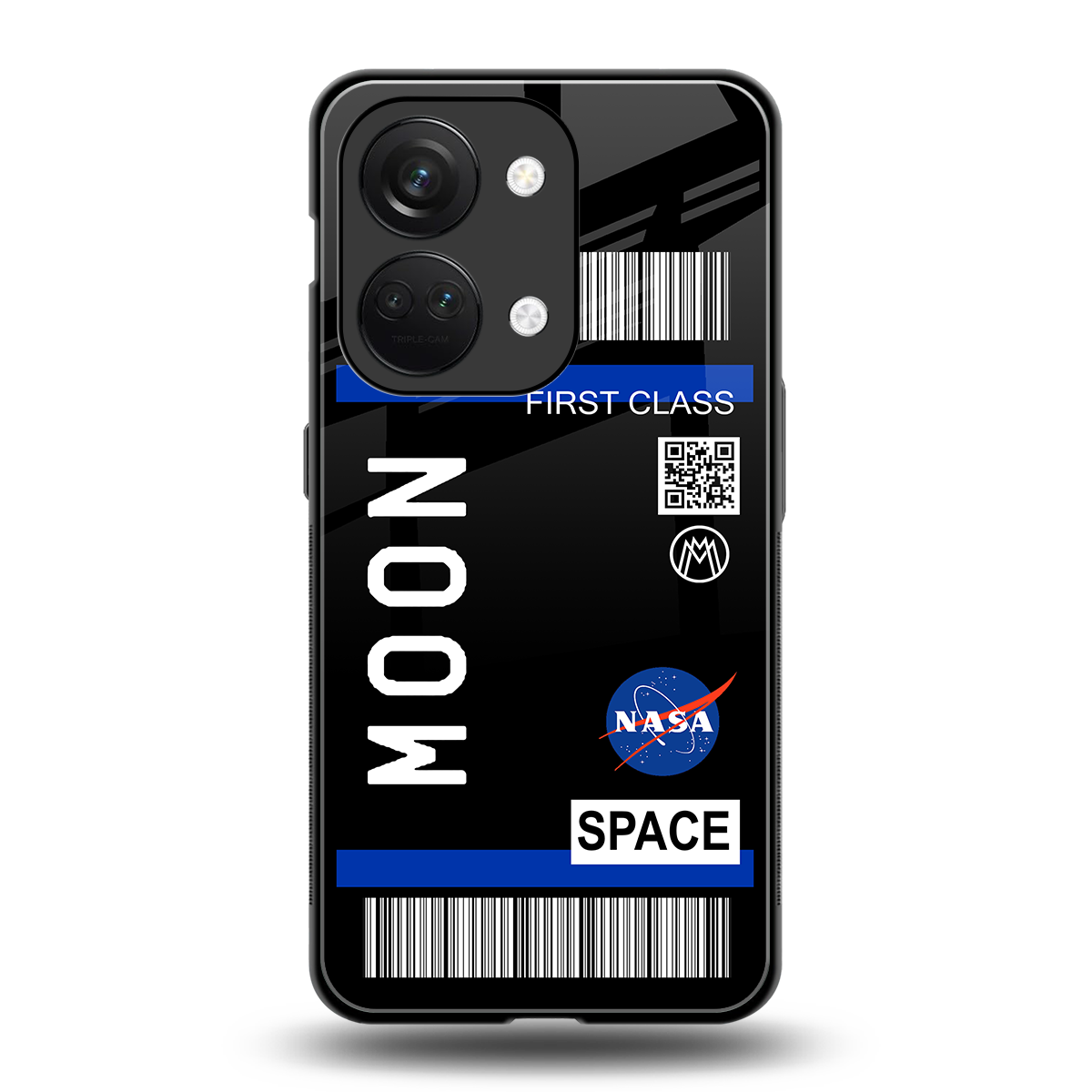 moon boarding pass back phone cover | glass case for oneplus nord 3