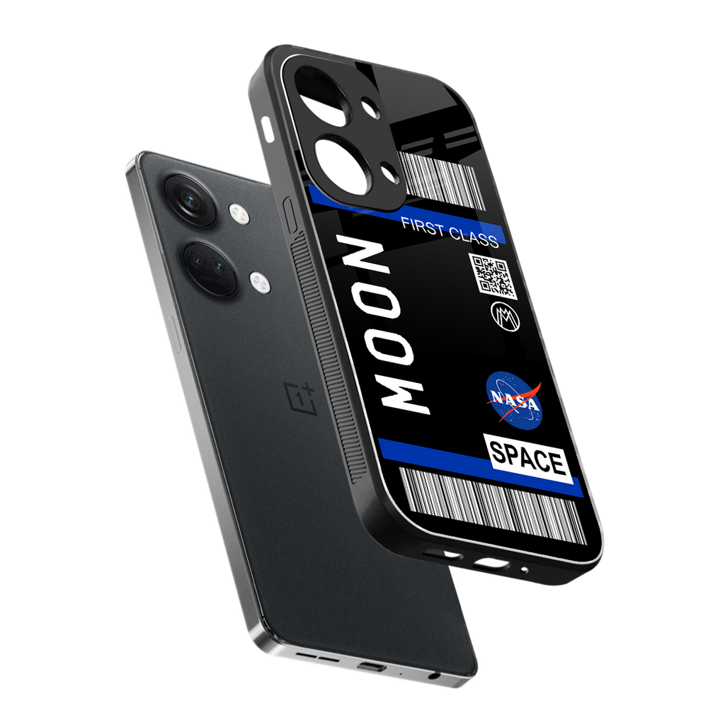 moon boarding pass back phone cover | glass case for oneplus nord 3