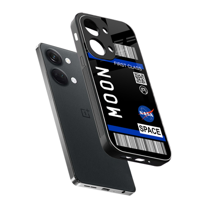 moon boarding pass back phone cover | glass case for oneplus nord 3