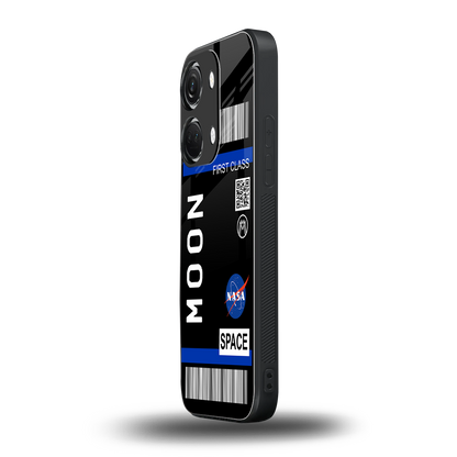 moon boarding pass back phone cover | glass case for oneplus nord 3