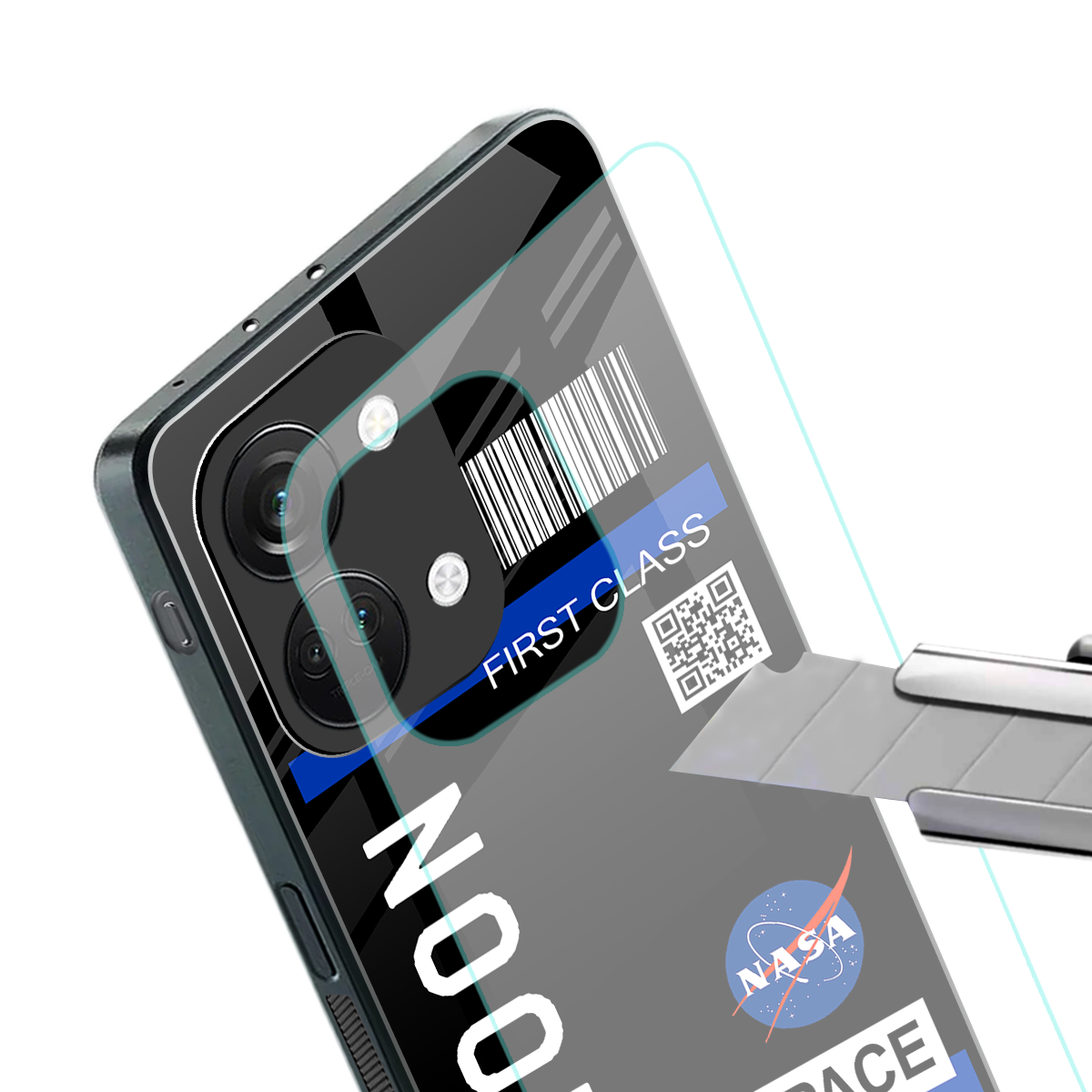 moon boarding pass back phone cover | glass case for oneplus nord 3