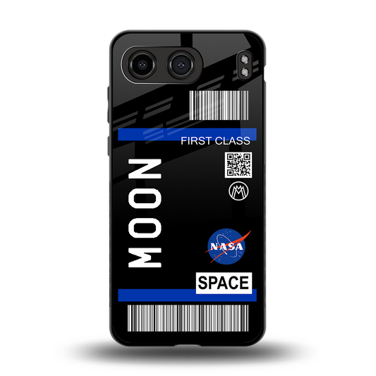 moon boarding pass back phone cover | glass case for oneplus nord 4