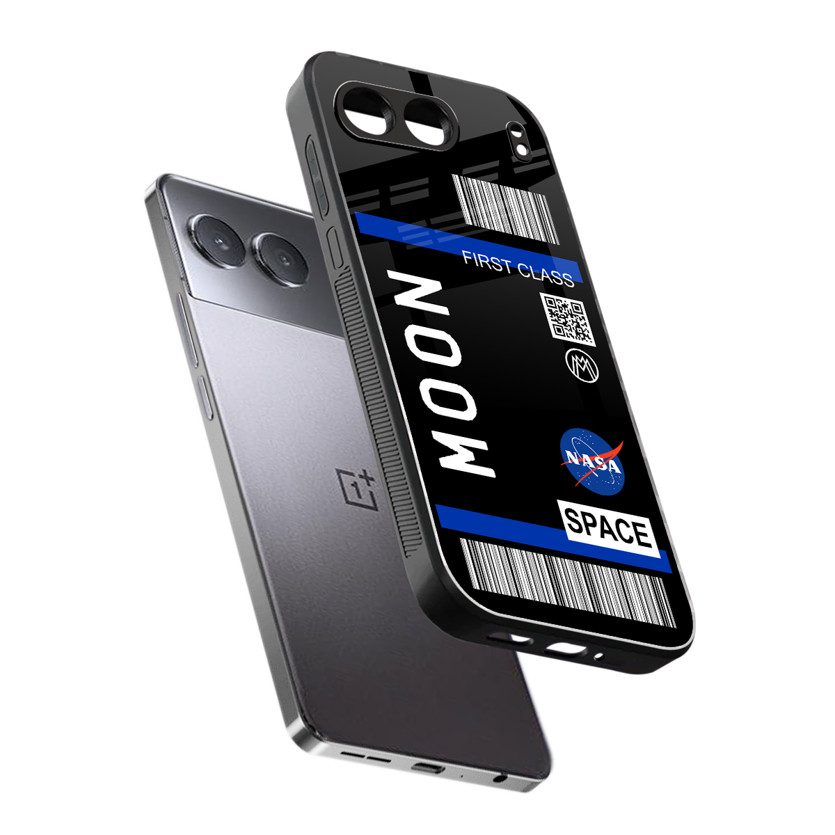 moon boarding pass back phone cover | glass case for oneplus nord 4