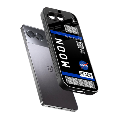 moon boarding pass back phone cover | glass case for oneplus nord 4