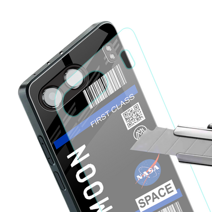 moon boarding pass back phone cover | glass case for oneplus nord 4