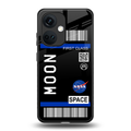 moon boarding pass back phone cover | glass case for oneplus nord ce 3