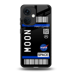 moon boarding pass back phone cover | glass case for oneplus nord ce 3