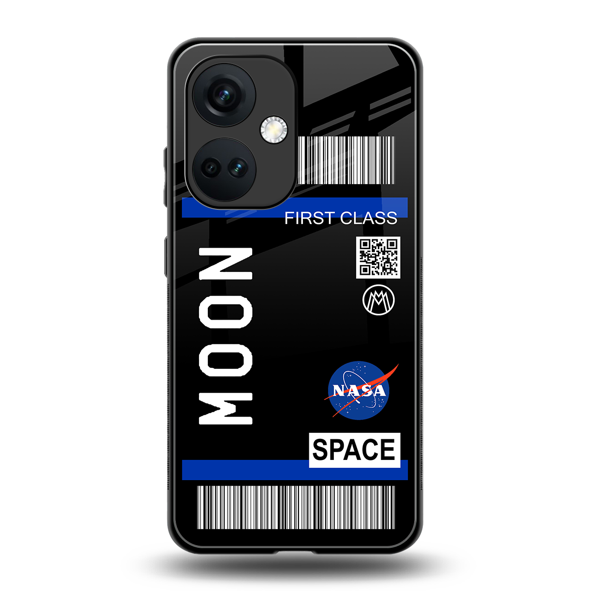 moon boarding pass back phone cover | glass case for oneplus nord ce 3