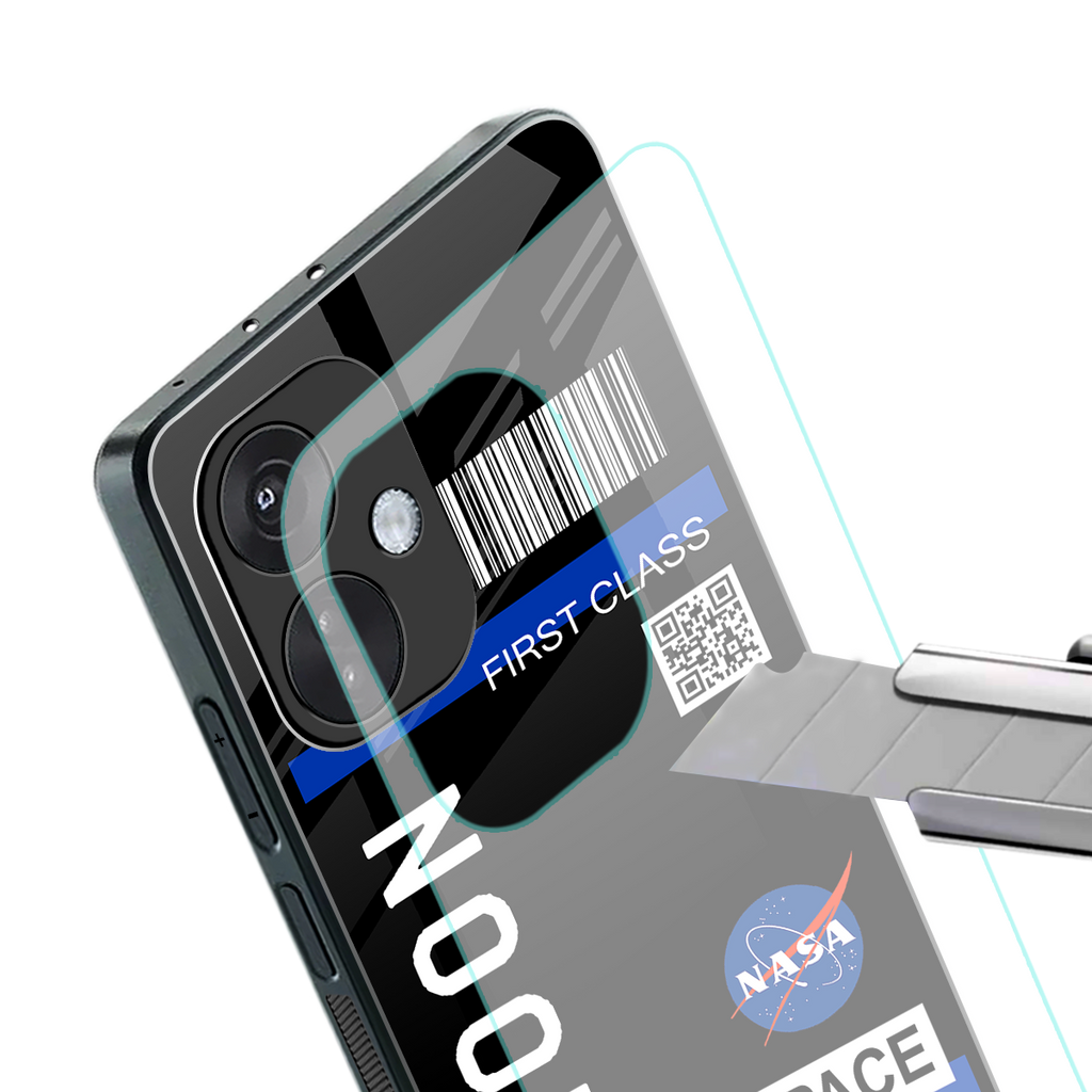 moon boarding pass back phone cover | glass case for oneplus nord ce 3