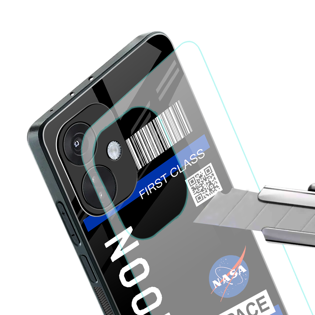 moon boarding pass back phone cover | glass case for oneplus nord ce 3