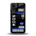 moon boarding pass back phone cover | glass case for oneplus nord ce 4 lite