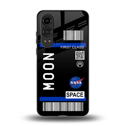 moon boarding pass back phone cover | glass case for oneplus nord ce 4 lite