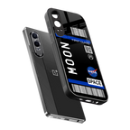 moon boarding pass back phone cover | glass case for oneplus nord ce 4 lite