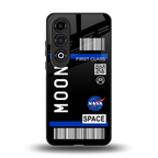 moon boarding pass back phone cover | glass case for oneplus nord ce 4