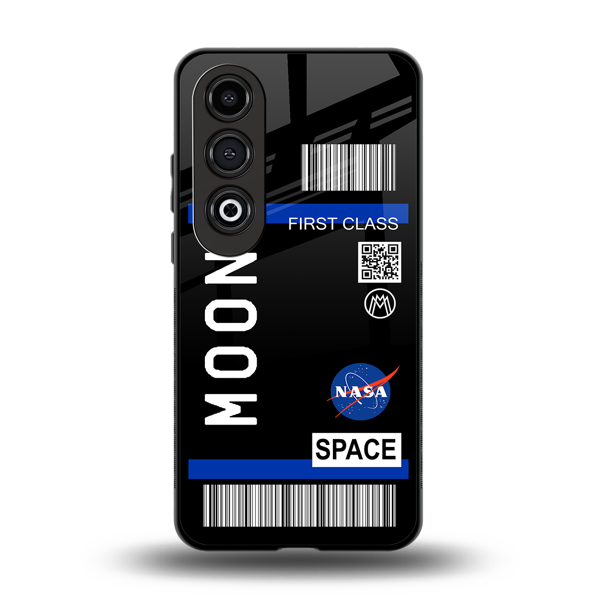moon boarding pass back phone cover | glass case for oneplus nord ce 4