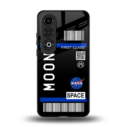 moon boarding pass back phone cover | glass case for oneplus nord ce 4