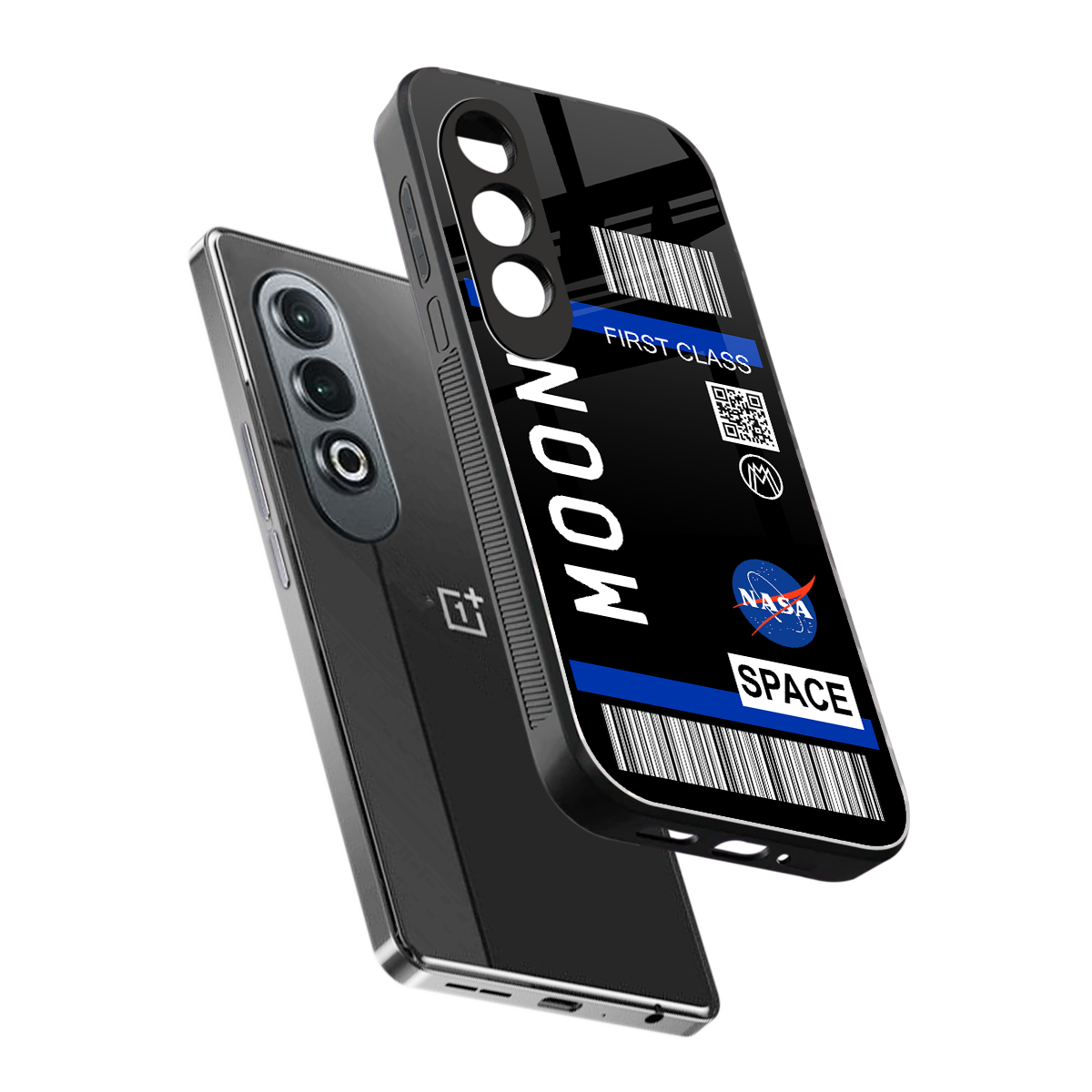 moon boarding pass back phone cover | glass case for oneplus nord ce 4