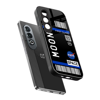 moon boarding pass back phone cover | glass case for oneplus nord ce 4