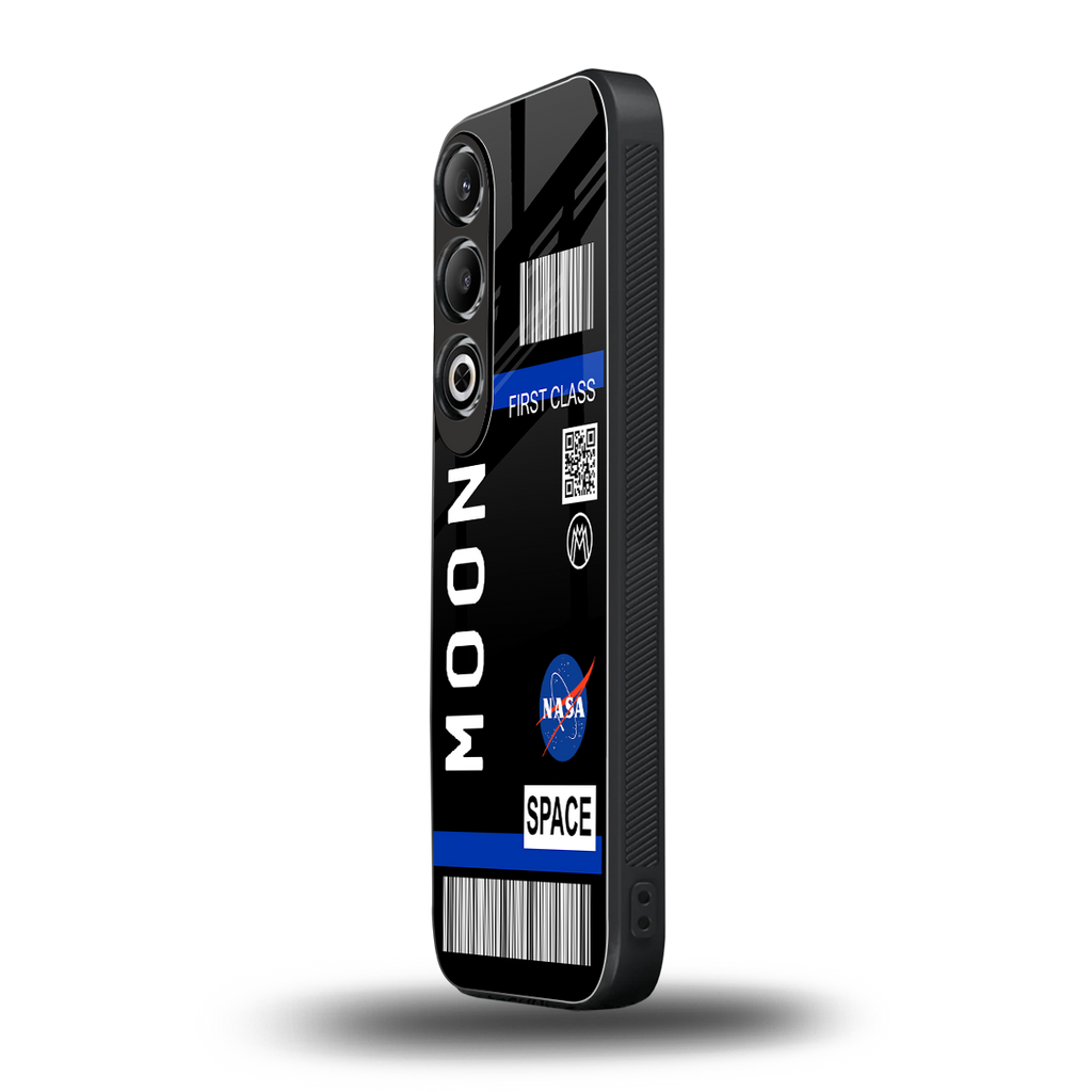 moon boarding pass back phone cover | glass case for oneplus nord ce 4