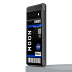 moon boarding pass back phone cover | glass case for google pixel 6 pro