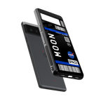 moon boarding pass back phone cover | glass case for google pixel 6
