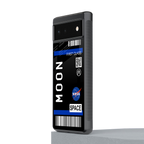 moon boarding pass back phone cover | glass case for Google Pixel 6A