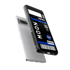 moon boarding pass back phone cover | glass case for google pixel 7 pro