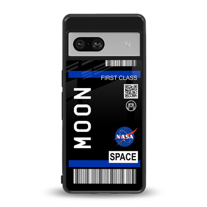moon boarding pass back phone cover | glass case for Google Pixel 7A