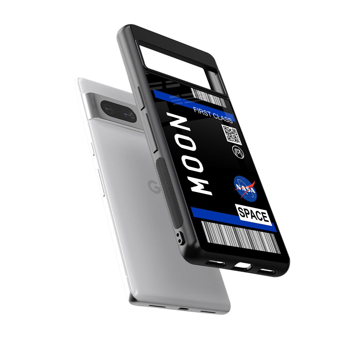 moon boarding pass back phone cover | glass case for Google Pixel 7A