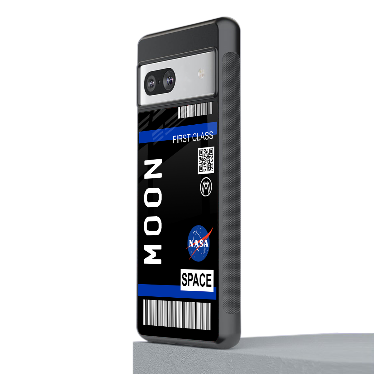 moon boarding pass back phone cover | glass case for Google Pixel 7A