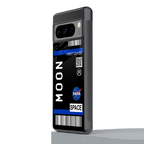 moon boarding pass back phone cover | glass case for google pixel 8 pro