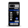 moon boarding pass back phone cover | glass case for Google Pixel 8
